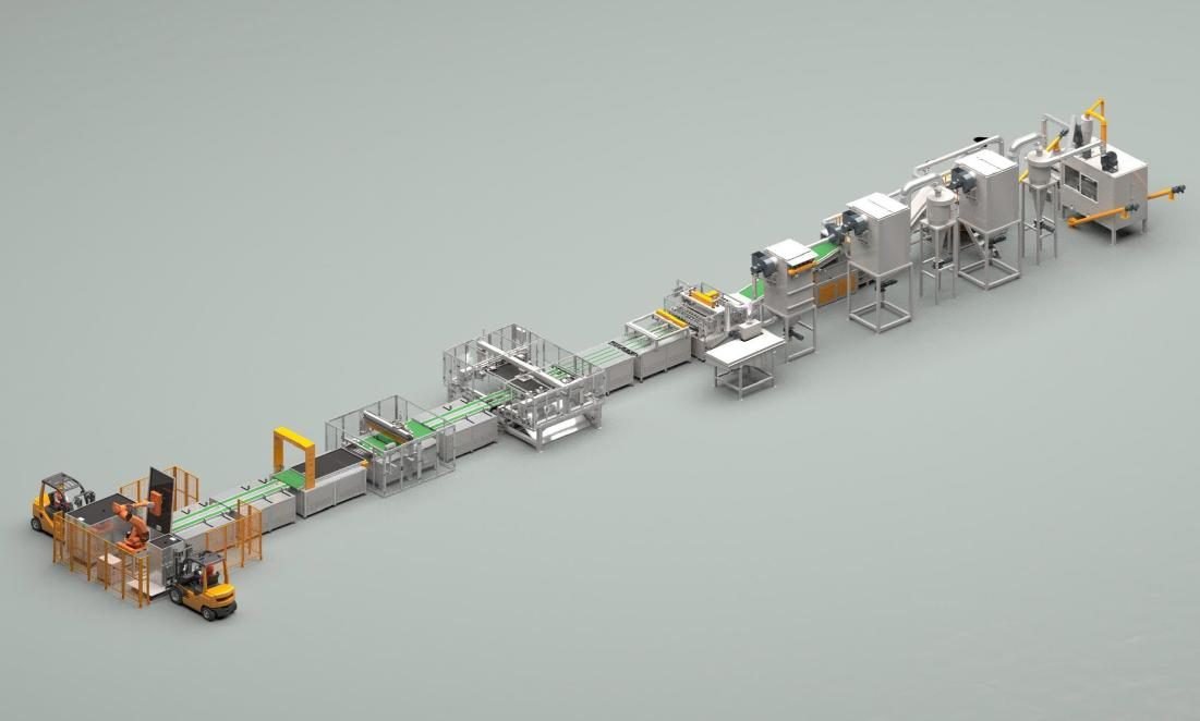 Planta de reciclaje de paneles solares